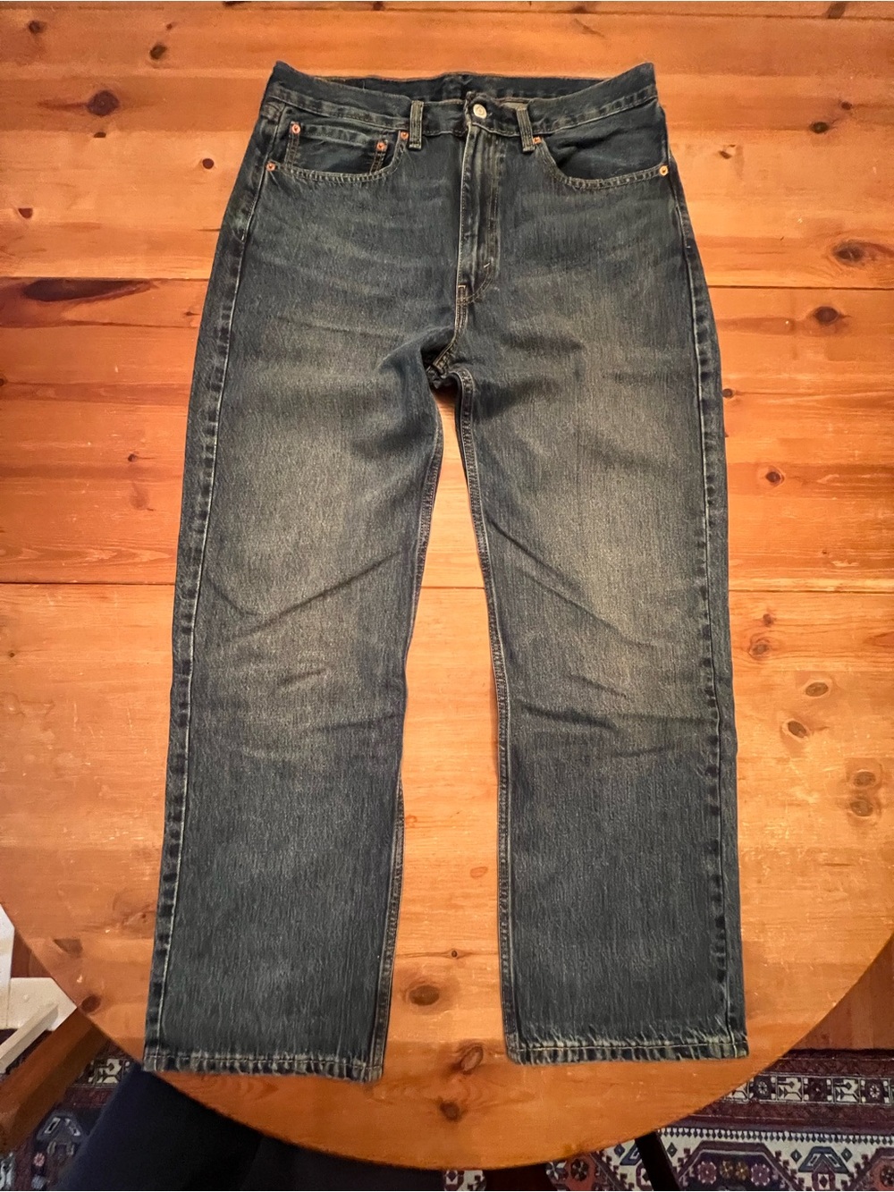 Mens Levi’s 565 Baggy Fit Medium Wash Jeans 34x32